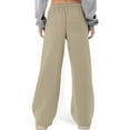 thumbnail image 4 of Wlynlyn Womens Sweatpants Drawstring High Waisted Active Joggers Straight Wide Leg Casual Comfy Athletic Pants Size L, 4 of 6