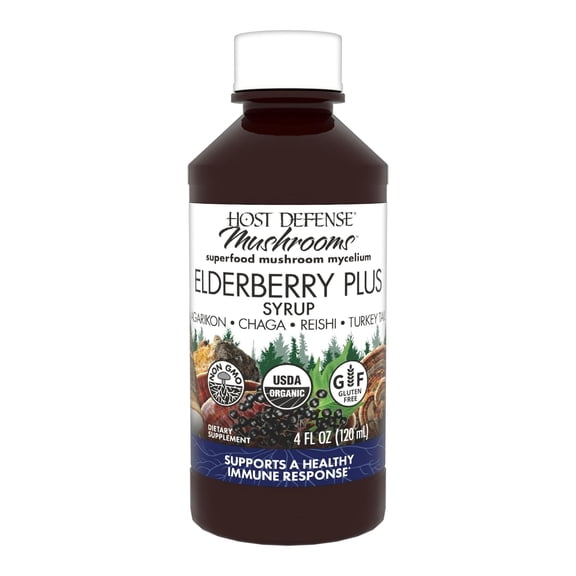 Host Defense Elderberry Plus Syrup - 4 fl oz (12 Servings)