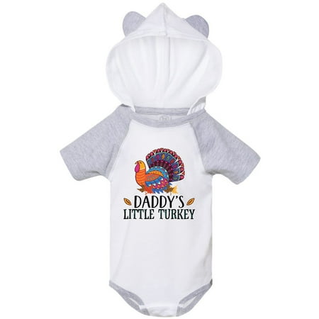 

Inktastic Thanksgiving Daddy Little Turkey Gift Baby Boy or Baby Girl Bodysuit