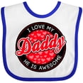 thumbnail image 3 of Inktastic I Love My Daddy Boys or Girls Baby Bib, 3 of 4