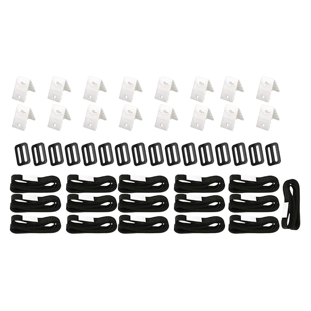 DOLITY Solar Cover Reel Attachment Set Easily Install Pool Accessories Nylon Straps 16 Sets