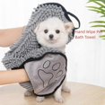 thumbnail image 2 of Thickened Hand Insert Pet Dog Towel, Absorbent Towel Dog Cat Pet Dog Bath Supplies, Bath Towel Quick Dry Pet Cleaning Supplies (with Yellow Towel) (Gr, 2 of 5