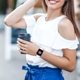thumbnail image 4 of Correa deportiva TreasureMax compatible con Apple Watch de 38 a 49 mm, color blanco, 4 of 6