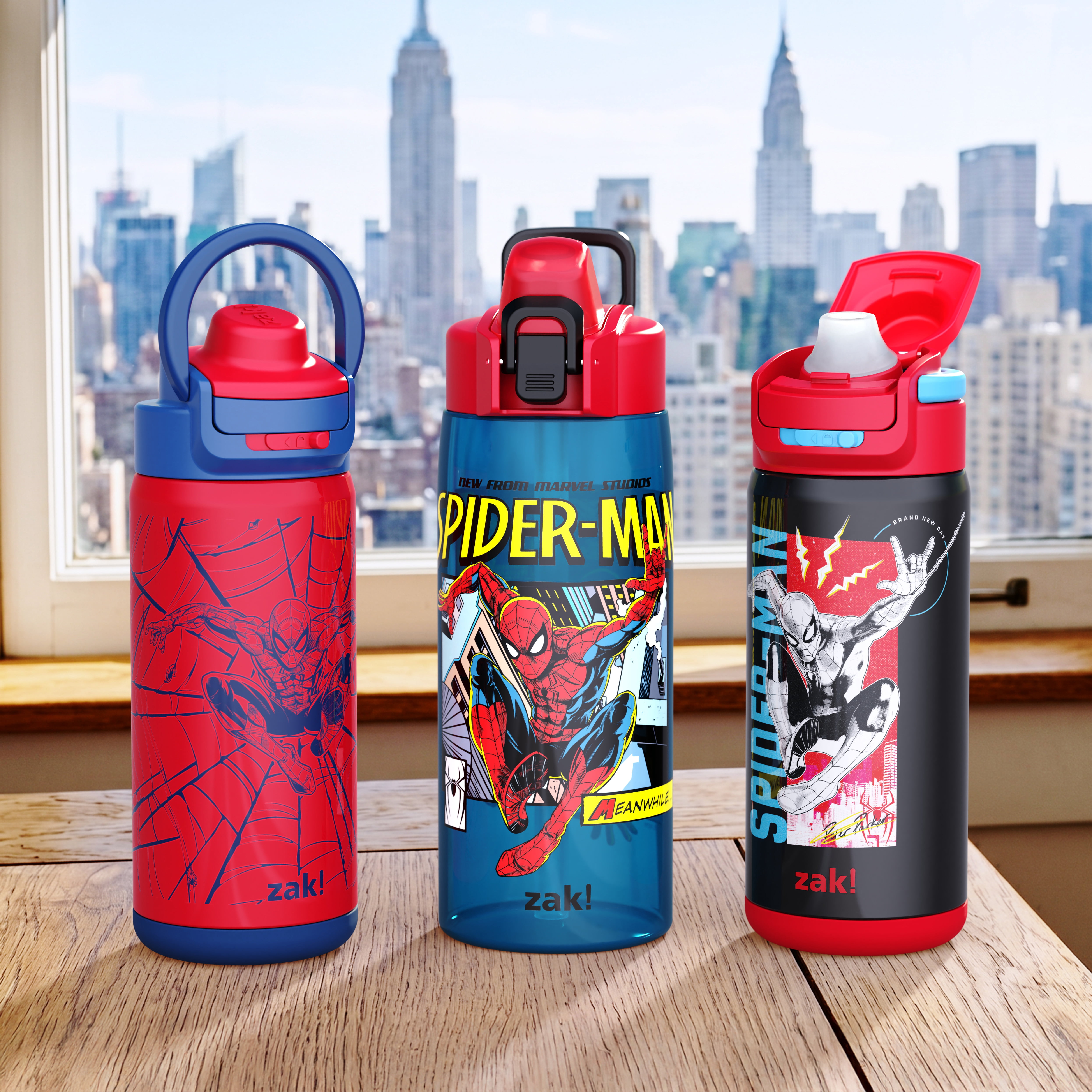 25oz Spiderman Jubilation Water Bottle - Blue