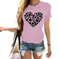 thumbnail image 2 of Pxiakgy Vente Chaude! T-Shirt Trèfle de la Saint-Patrick pour Femmes Chanceux Irlandais Manches Courtes T-Shirt Graphique Trèfle Mode Décontractée Imprimé Amour Col Rond Manches Courtes T-Shirt, 2 of 4