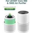thumbnail image 2 of 2-Pack 300 Replacement Filter Compatible with LEVOIT Core 300 and Core 300S Air Purifier, H13 True HEPA, High-Efficiency Activated Carbon, Replace Core300-RF-TX, Green, 2 of 11