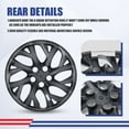 thumbnail image 6 of 1 Piece 16" Hubcap Wheel Rims Cover for 2017-2019 Toyota Corolla Compatible with Steel Wheels Snap onInstallation ABS+PC Material (16-inch,Lacquer), 6 of 11