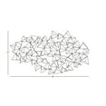 thumbnail image 4 of DecMode Black Modern Metal 3D Triangular Shape Abstract Wall Décor, 48"W x 27"H, 4 of 13