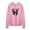 Pink, variant on Dyfzdhu Hoodies for Women Long Casual Hooded Printed Sweatshirt Trendy Tops Sleeve Blouse Black