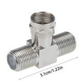 AGXAP Measuring Tools Cable Tv Connector F Tee Head One Two Female Inch
