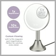 thumbnail image 5 of Conair Lighted Makeup Mirror, LED Vanity Mirror, 1X/10X Magnifying Mirror with Handheld Feature, Corded or Cordless in Brushed Nickel, 5 of 10