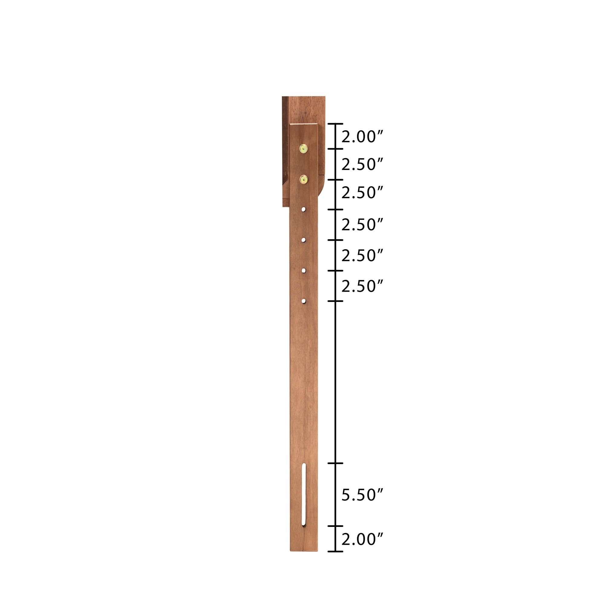 Baxton Studio Carolyn Mid-Century Back Support Rubberwood Headboard, Twin, Ash Walnut