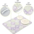 thumbnail image 4 of Natural Flowers Dish Drying Mat for Kitchen Counter, Ultra Absorbent Reversible Microfiber Dishes Drying Rack Pad Heat-resistant Mats 16x18in, 4 of 7