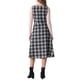 thumbnail image 3 of Vestido vintage de cuadros sin mangas de cintura alta A-Line midi de INSPIRE CHIC, 3 of 6