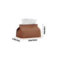 thumbnail image 3 of Dvruxg Leather Tissue Box with Pull-out Design for Bedroom, Living Room and Travel Use, Multi-functional Desktop Tissue Organiser, 3 of 5