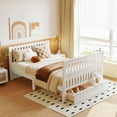 thumbnail image 2 of Euroco 4-in-1 Convertible Crib, Baby Crib with Drawers, Crib to Full Size Platform Bed, Wood and Metal, White, 2 of 17