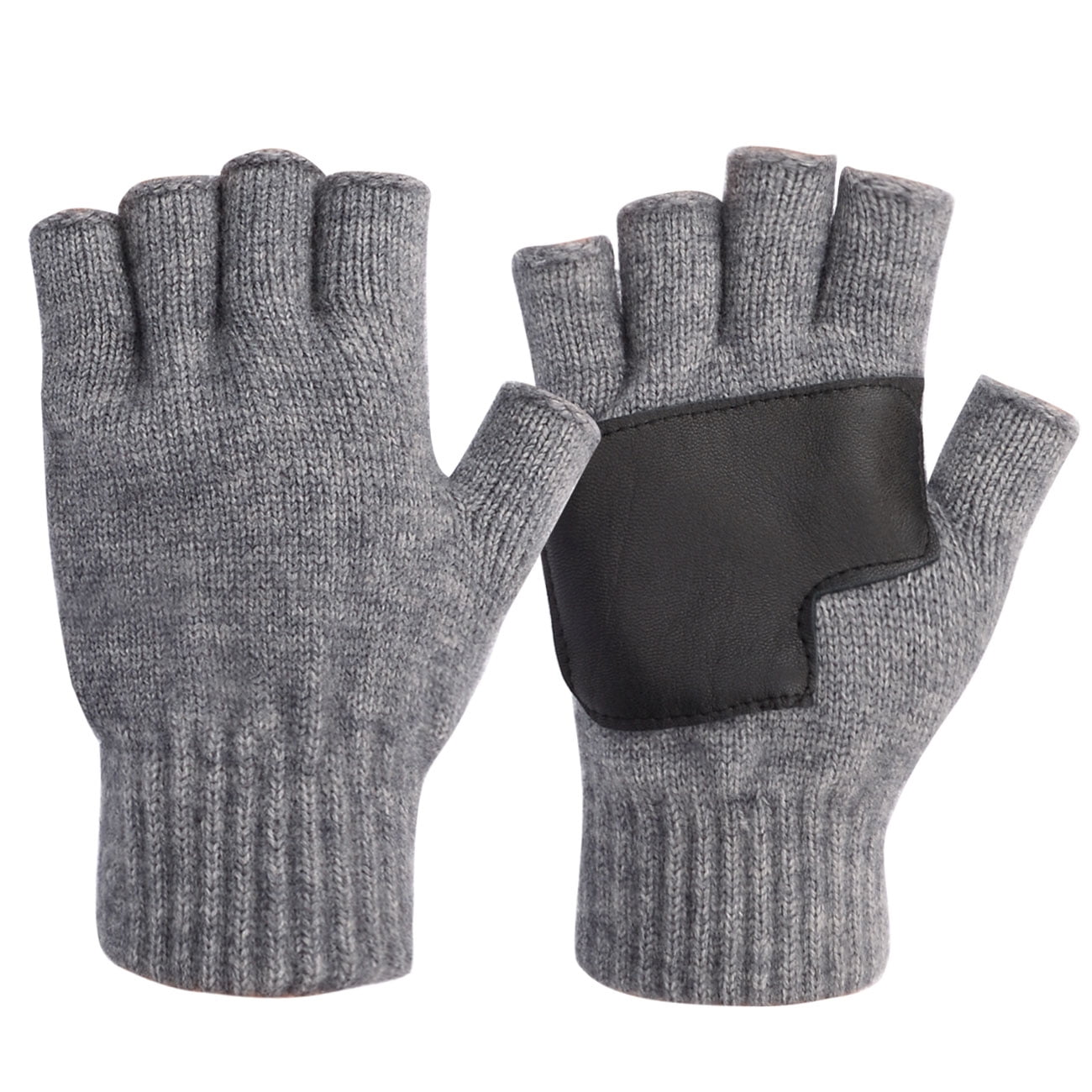 Romano Mens Premium Black Warm Winter 100% Wool Gloves