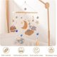 thumbnail image 5 of Mobile for Crib Wood Pendant 360 Degree Rotating Space Pattern Crib Mobile Calming Visual Stimulation Travel Sleep, 5 of 5