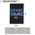 thumbnail image 3 of XMXY Eat Sleep Game Pattern Blue Garden Flags Double Sided,Farmhouse Holiday Yard Outdoor Sign Decor Flag, 12.5"x18" inch, 3 of 8