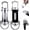 Silver+Black, variant on Orvyla Keychain Light, 1200lm Super Bright Mini Keychain Flashlight Waterproof, Portable & Rechargeable Bright Keychain Flashlight on Keychains and Clothing as a Key Chain (Black*1pcs)