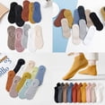 thumbnail image 2 of Calcetines de barco para mujer de verano que no se caen del talón calcetines de verano para mujer calcetines cortos de verano calcetines invisibles poco profundos para niñas calcetines, 2 of 5