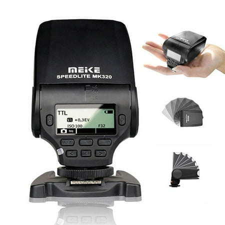 meike mk-320 ttl lcd mini hot shoe flash speedlight for sony mi a99 a77ii a58 a7rii a7s nex-6 a6000 dsrl cameras