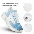 thumbnail image 3 of Colorful Marble Pattern Fashion Women's Nurse Shoes Casual Flat Sneaker Print Ladies Lace Up Light Walking Shoe Breathable Footwear, 3 of 8