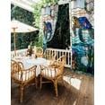 thumbnail image 5 of nqOlkjepod Outdoor Curtains for Patio Waterproof, Summer Sea Turtle Outdoor Privacy Panels Grommet, Stained Glass Ocean Jellyfish Coral Blackout Outside Curtains for Porch/Cabana 54"x84", 2 Panels, 5 of 8