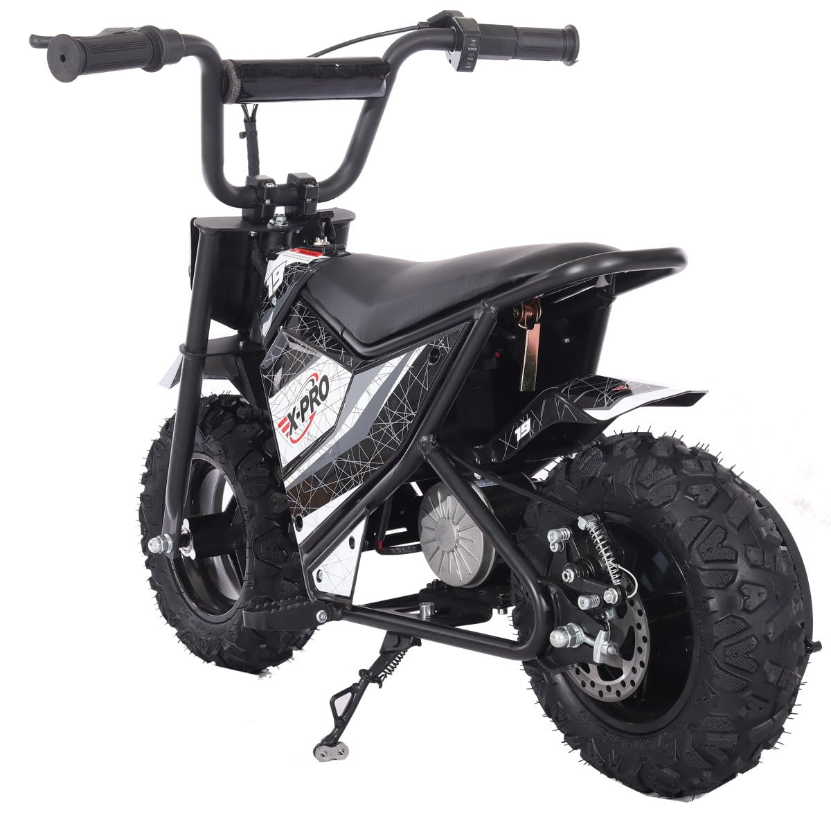 X-Pro XP250E 250W 24V Electric Dirt Bike with Chain Drive! 6.5" Wheels! Rear Disc Brakes!