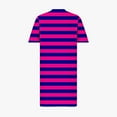 thumbnail image 5 of Fartey Midi Dresses for Women Summer Striped Print Short Sleeve House Dress Casual Loose V Neck Daily Sundress with Pockets Lightweight Flowy Beach Knee Length Dress, 5 of 5