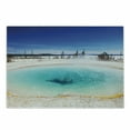 thumbnail image 1 of Yellowstone Cutting Board, Volcanic Hot Spring in Yellowstone Park Snowy Winter Sky Landscape Picture, Decorative Tempered Glass Cutting and Serving Board, Small Size, Turquoise Blue, by Ambesonne, 1 of 1