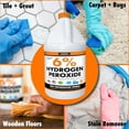 thumbnail image 4 of WJSP 6 Percent Hydrogen Peroxide 128oz Food Grade Unscented Multi Purpose Cleaner for Kitchen Bath Laundry Whitening Stain Remover, 4 of 4