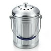 Cook N Home 1 Gallon Stainless Steel Kitchen Compost Bin with Charcoal Filter