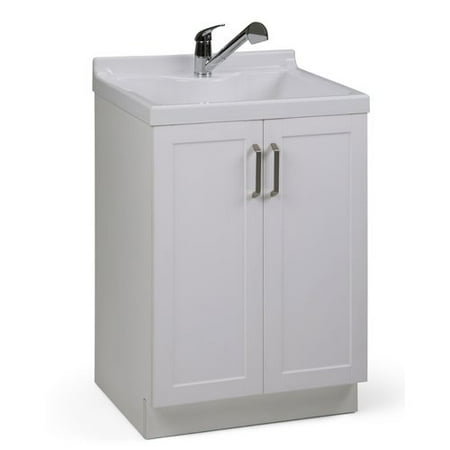 Simpli Home Kyle 24 Inch Laundry Cabinet With Pull Out Faucet And Abs Sink Simpli Home Kyle 24 Inch Laundry Cabinet With Pull Out Faucet And Abs Sink