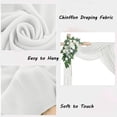 thumbnail image 4 of Tela de Gasa Transparente para Arco de Boda, Decoración de Arco de Boda (Blanca, 1 Panel), 4 of 4