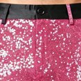 thumbnail image 3 of Men Shiny Sequin Straight‑Leg Dress Pants, Glitter Sparkly Waistband Trousers, Nightclub Party Stage Pants, 3 of 4