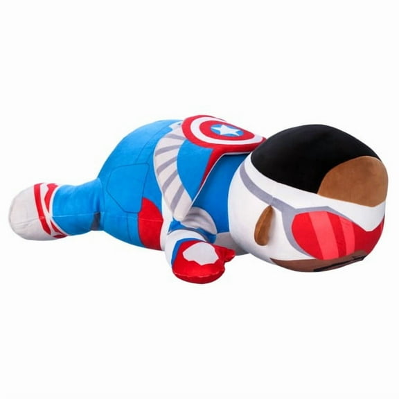 Captain America Sam Wilson Cuddleez Plush - Avengers Super Hero Stuffed Toy 22"
