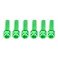 thumbnail image 2 of 6 uds M5x25mm pernos para jaula de botella de bicicleta, pernos de bicicleta de aleación de titanio, soporte de botella estante de almacenamiento accesorio de perno para bicicleta de montaña(Verde), 2 of 5
