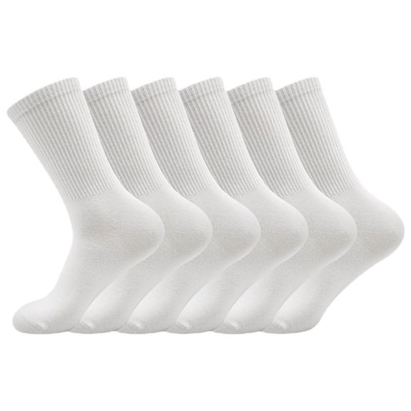 3 pairs of Womens Cotton Crew Socks,Thin Soft Comfort Breathable Dress Socks,Above Ankle Crew Socks for Business,Casual,Athletic Sock (White)
