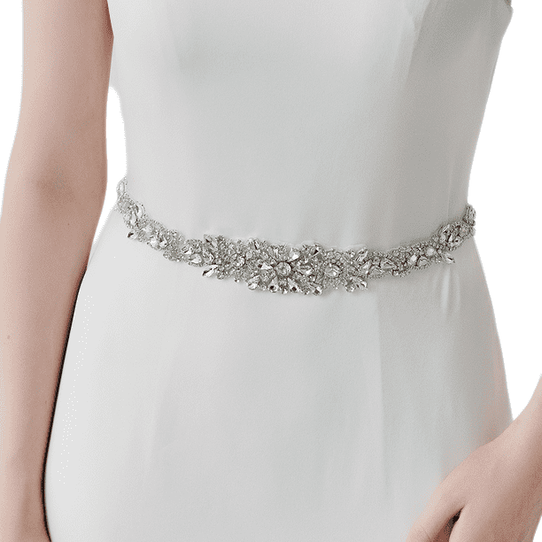 Luxury Marquise Rhinestone Hand Sewn Belt Bridal Wedding Girdle, Women  Dress Accessories