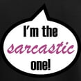thumbnail image 3 of CafePress - I'm The Sarcastic One! Women's Dark Pajamas - Women's Short Sleeve Print T-Shirt and Pants Dark Cotton Pajama Set, 3 of 7