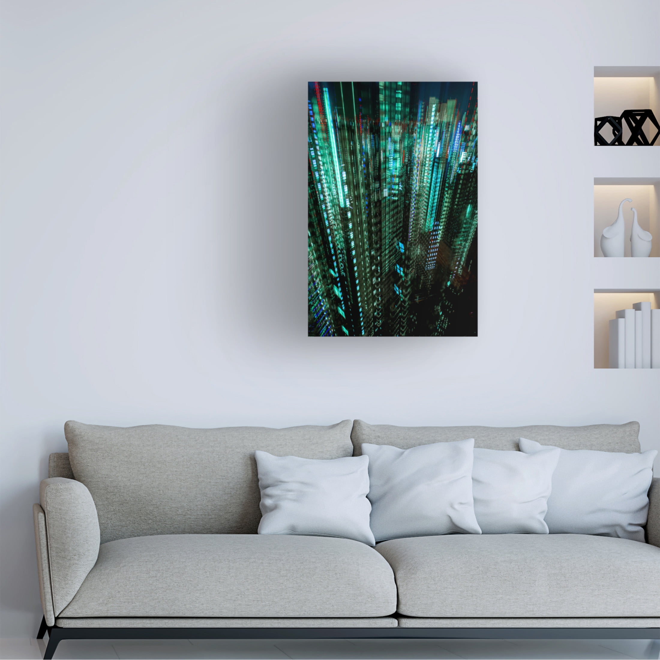 Trademark Fine Art Sasaki Makoto Tokyo Layers Canvas Wall Art