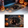 thumbnail image 2 of Nnndbs Halloween Optical Illusion Rug, 3D Visual Trap Floor Mat, Non Scary Carpet for Entryway Living Room Home Halloween Decor, 2 of 7