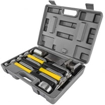 JEGS 8007 Auto Body Repair Kit 7pc Set Includes: (3) Carbon Steel Hammer Heads w