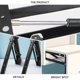 thumbnail image 3 of GOOHOCHY 1Par Soporte Negro Para Taburete Con Y Compatible Para Muebles Y Pared, 3 of 8