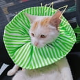 thumbnail image 4 of CSChome Pet Scarf Collar Protective Collar Soft Breathable Adjustable Buckle Striped Neck Wear Pet Dog Post Surgery, 4 of 7