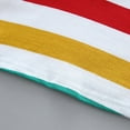 thumbnail image 4 of Gyratedream Boys Girls Stripe Tee+Rainbow Pocket Overalls Shorts Kid Summer Outfit Set, 4 of 5