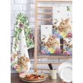 thumbnail image 2 of Happy Easter Kitchen Dish Towels for Drying Dishes Set of 3, Cutte Rabbits Eggs Floral Plants Watercolor Waffle Weave Microfiber Hand Tea Bathroom Towels Quick Dry & Absorbent Towel 15.7x23.6, 2 of 7