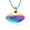 Rainbow, variant on Personalize Stainless Steel Rugby Funeral Cremation Urn Pendant American football Necklace for Cremation Ashes Urn Lockets for Ashes of Loved One Memorial Jewelry