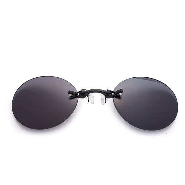 Gafas De Sol Sin Montura Gafas De Conductor Clip En La Nariz Lente Gafas Redondas Gafas Sin Marco De Moda Advancent VI008945-01